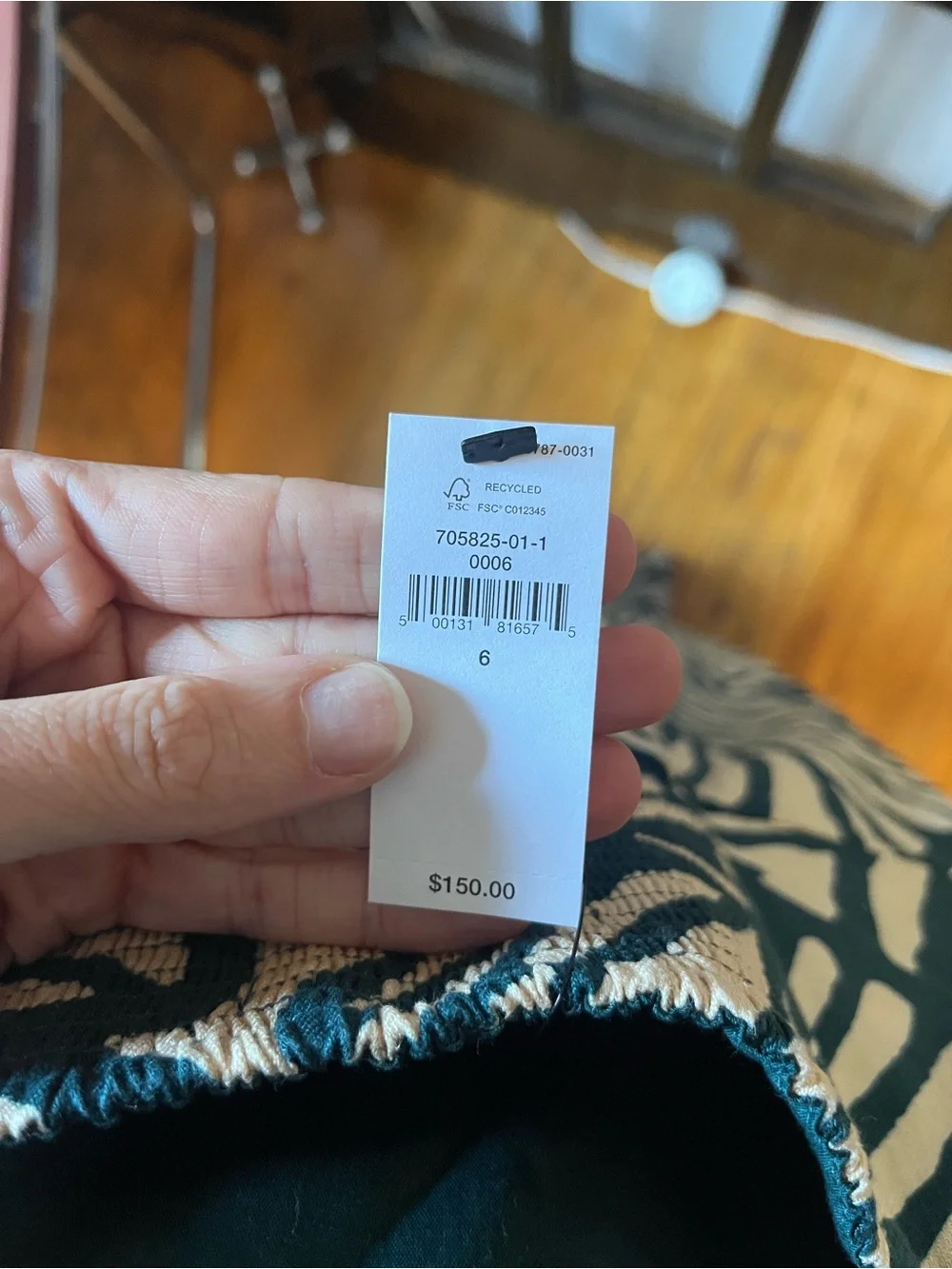 NWT! Banana Republic Wide-Leg Palm Print Jumpsuit in Green & Cream
